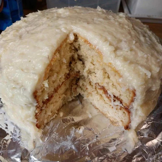 Cream Cheese Coconut Cake